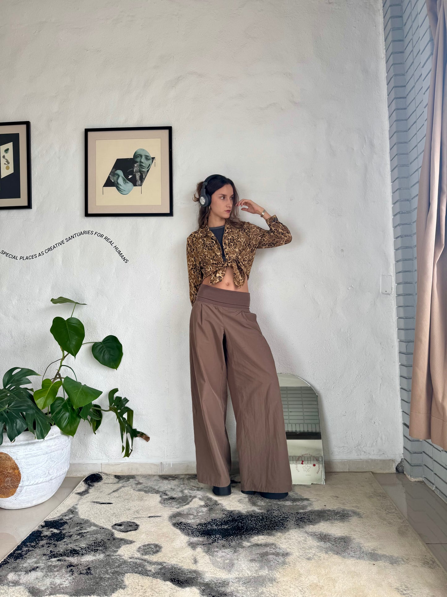 Animal print blusa