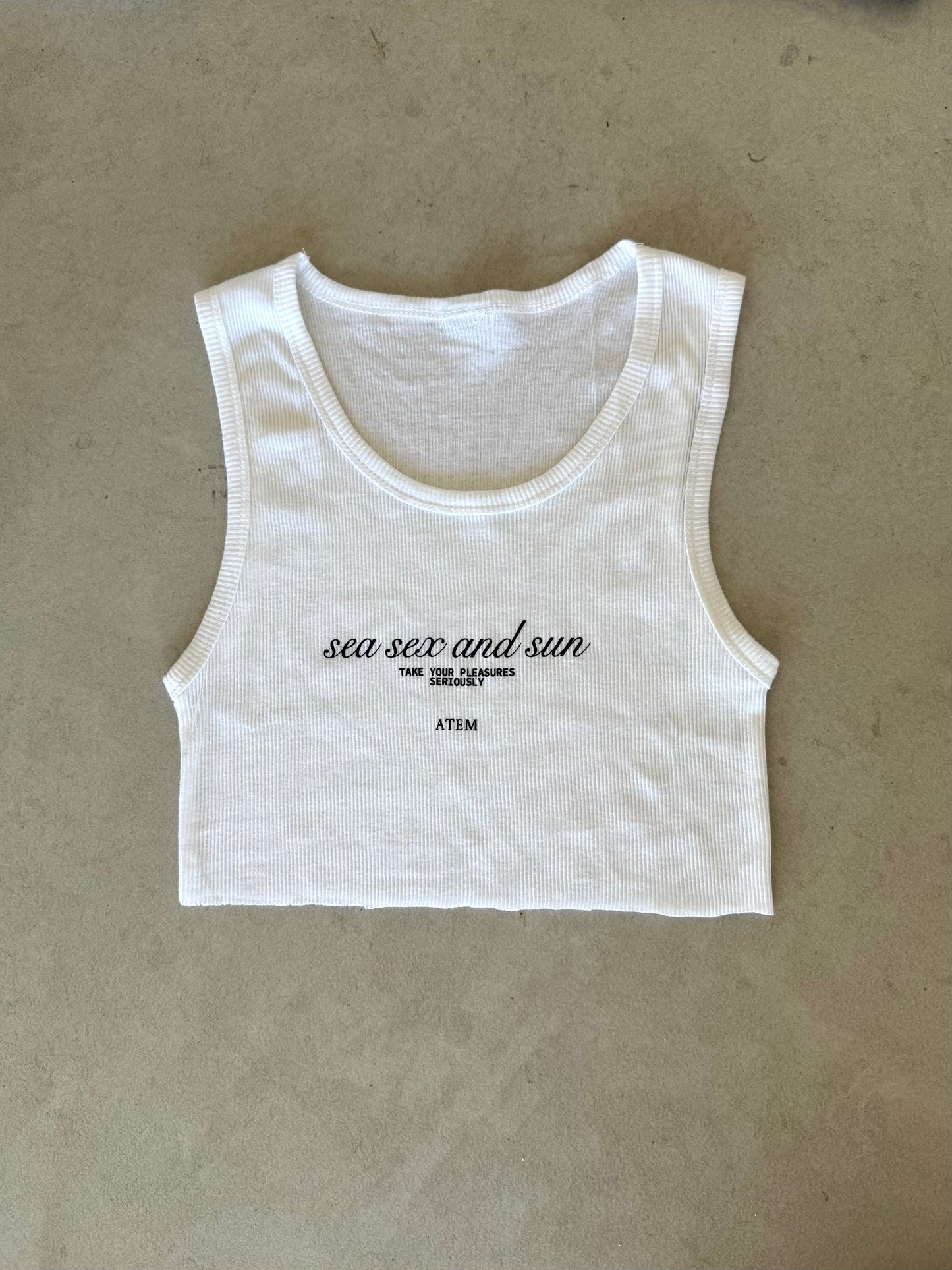 Sea sex & sun tank top