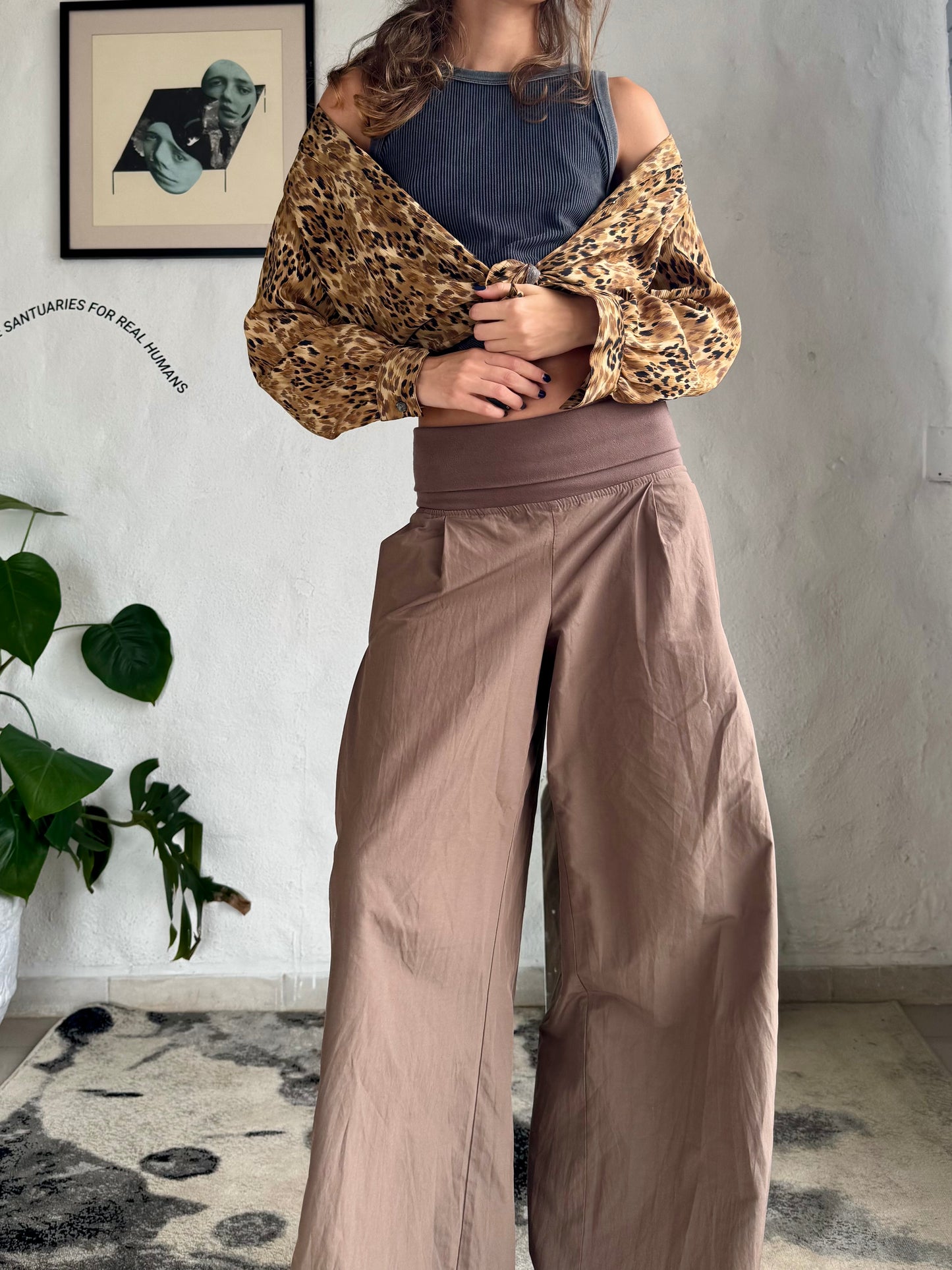Animal print blusa