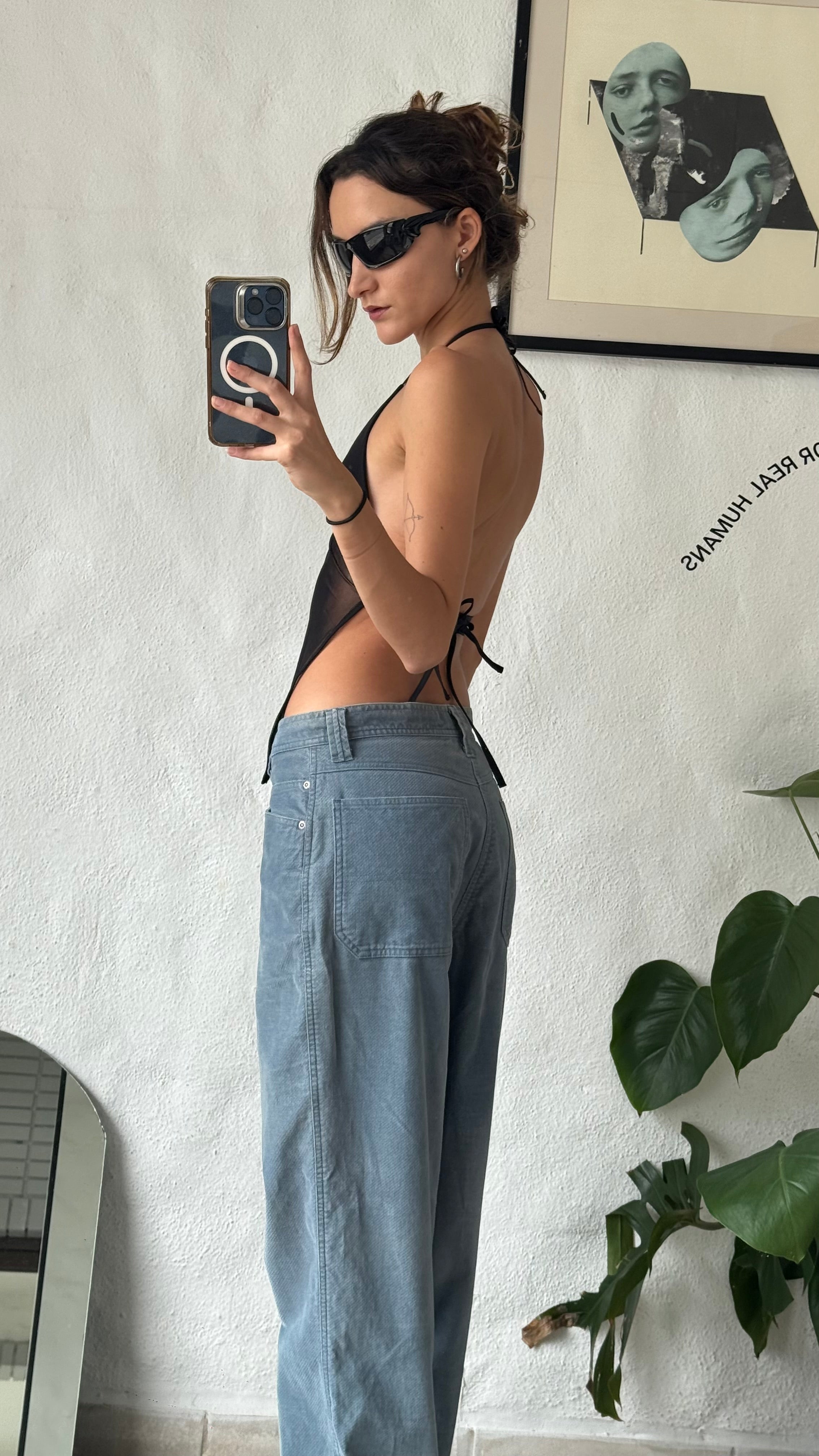 Cherokee turquoise pant