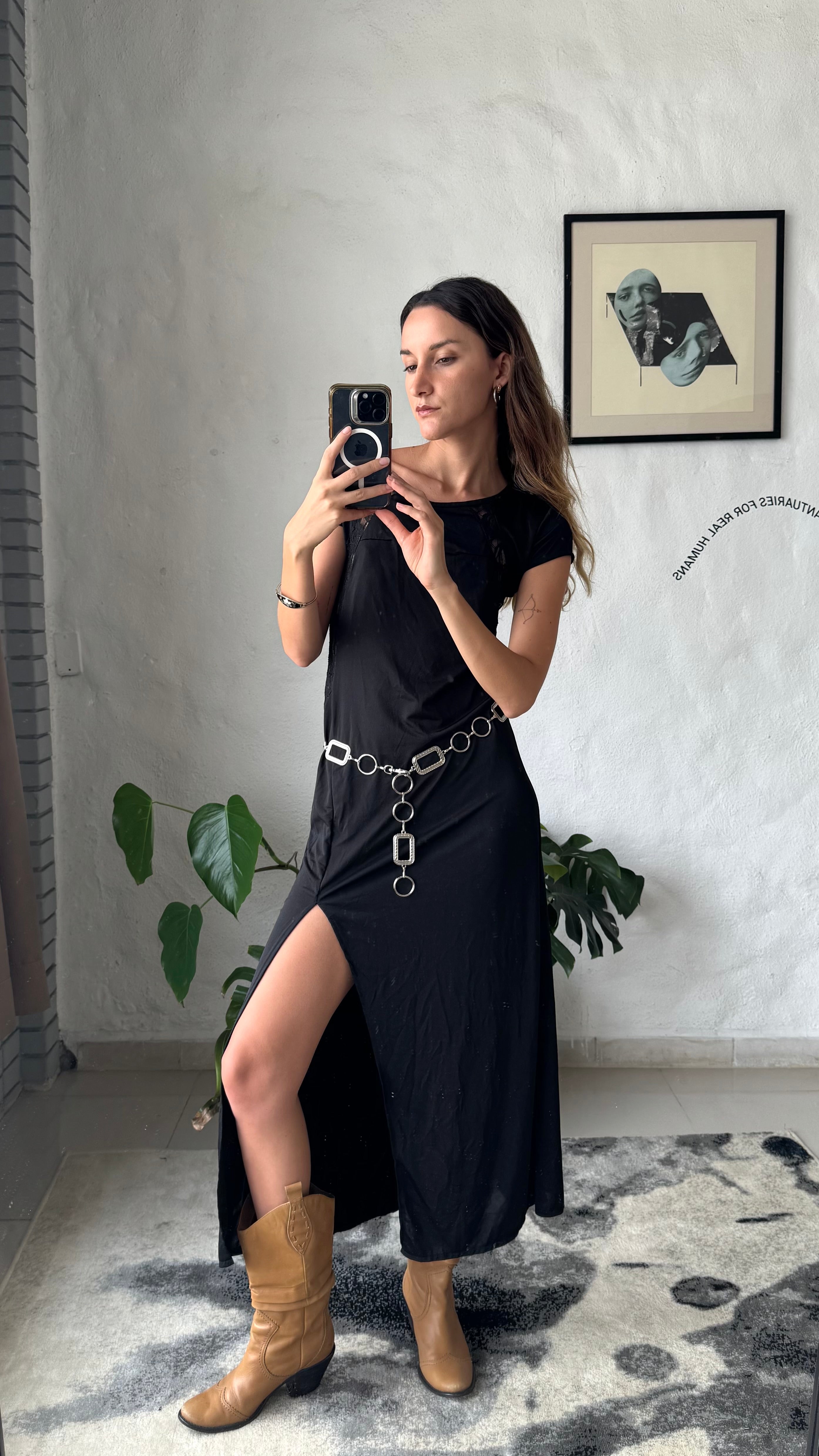 Black lace dress