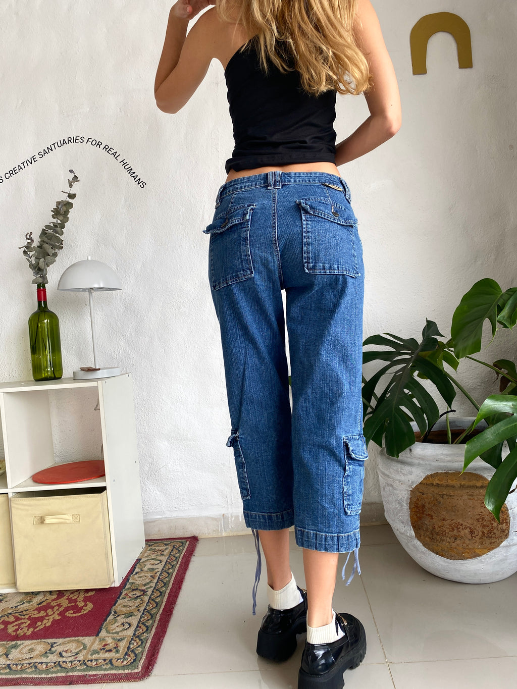 90s DENIM JORTS