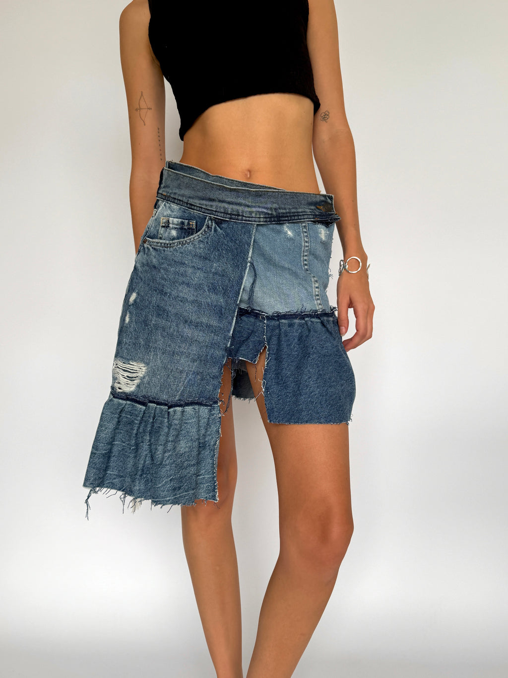 Upcycled mini Skirt