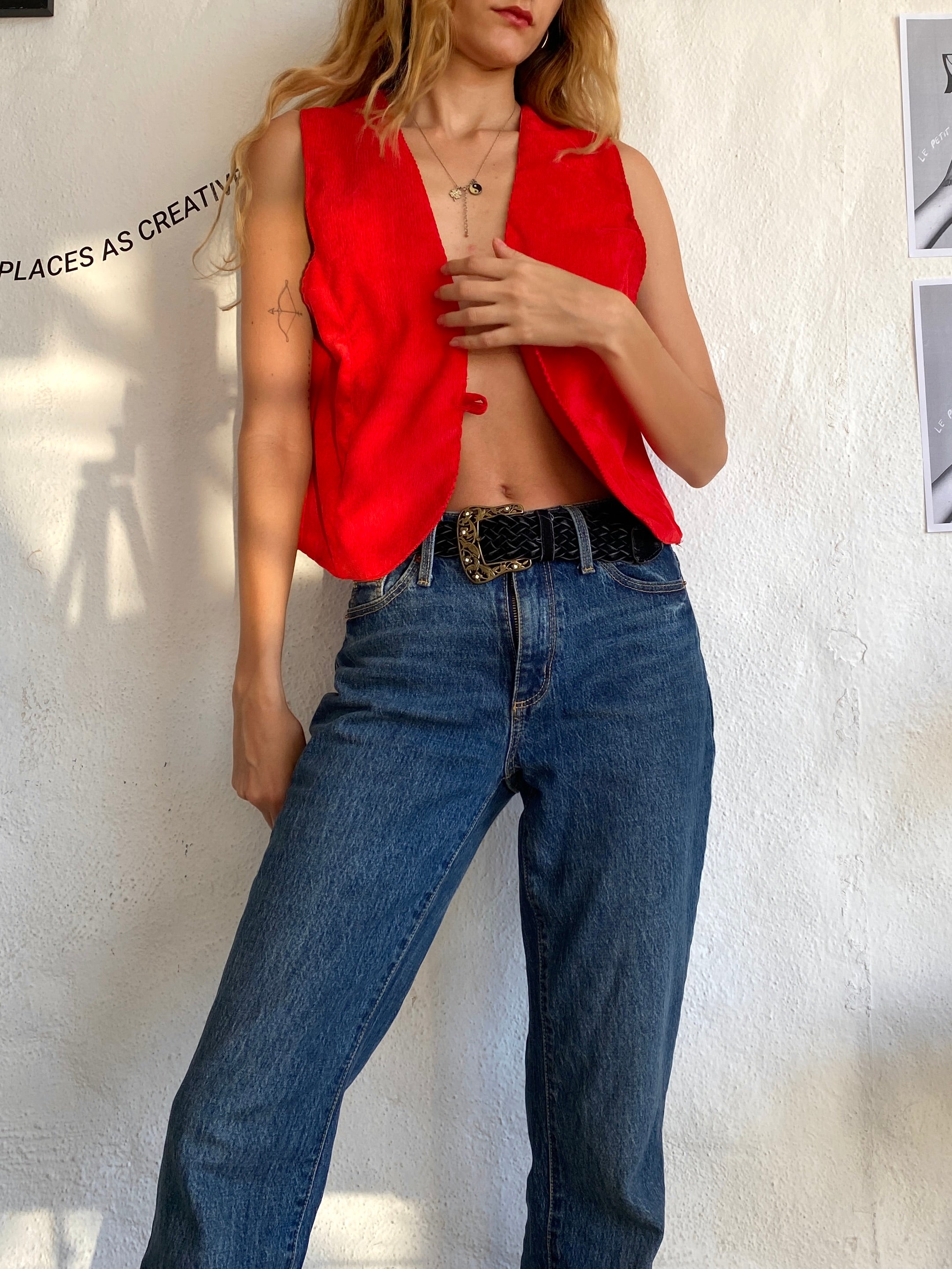 Monday Red Vest