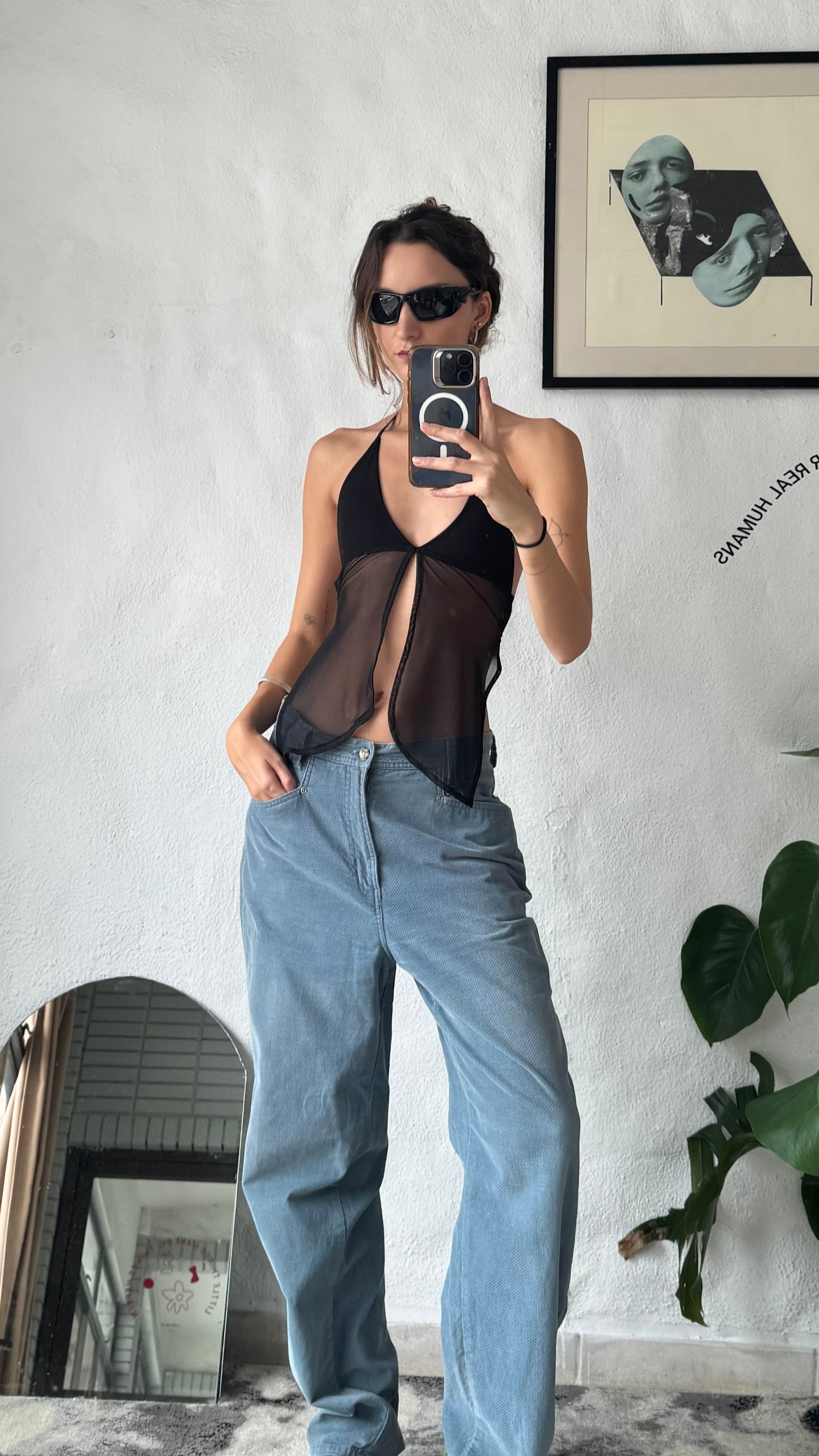 Cherokee turquoise pant