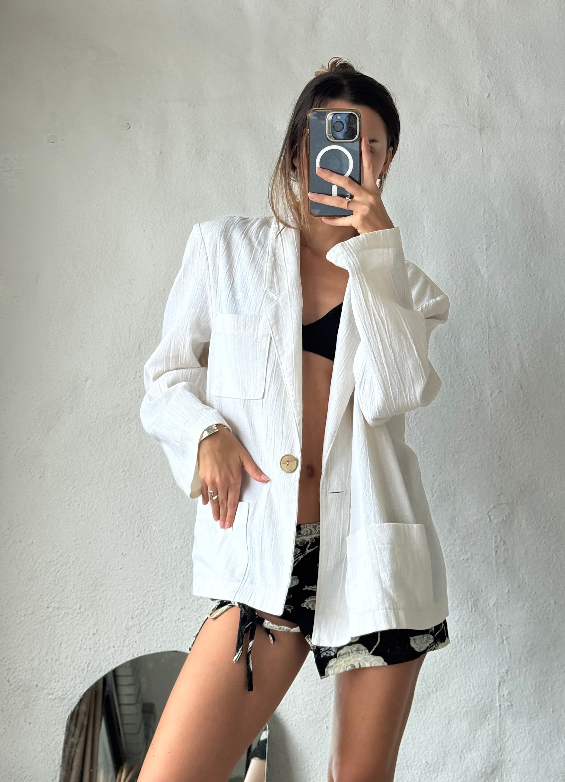 White blazer