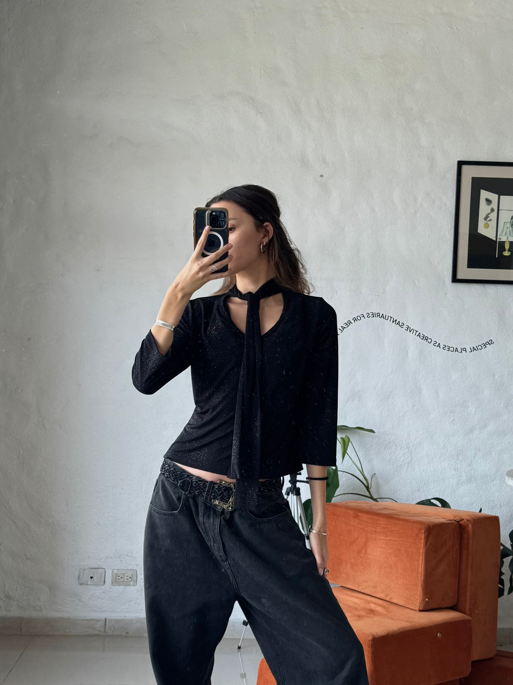 Black sky vintage top