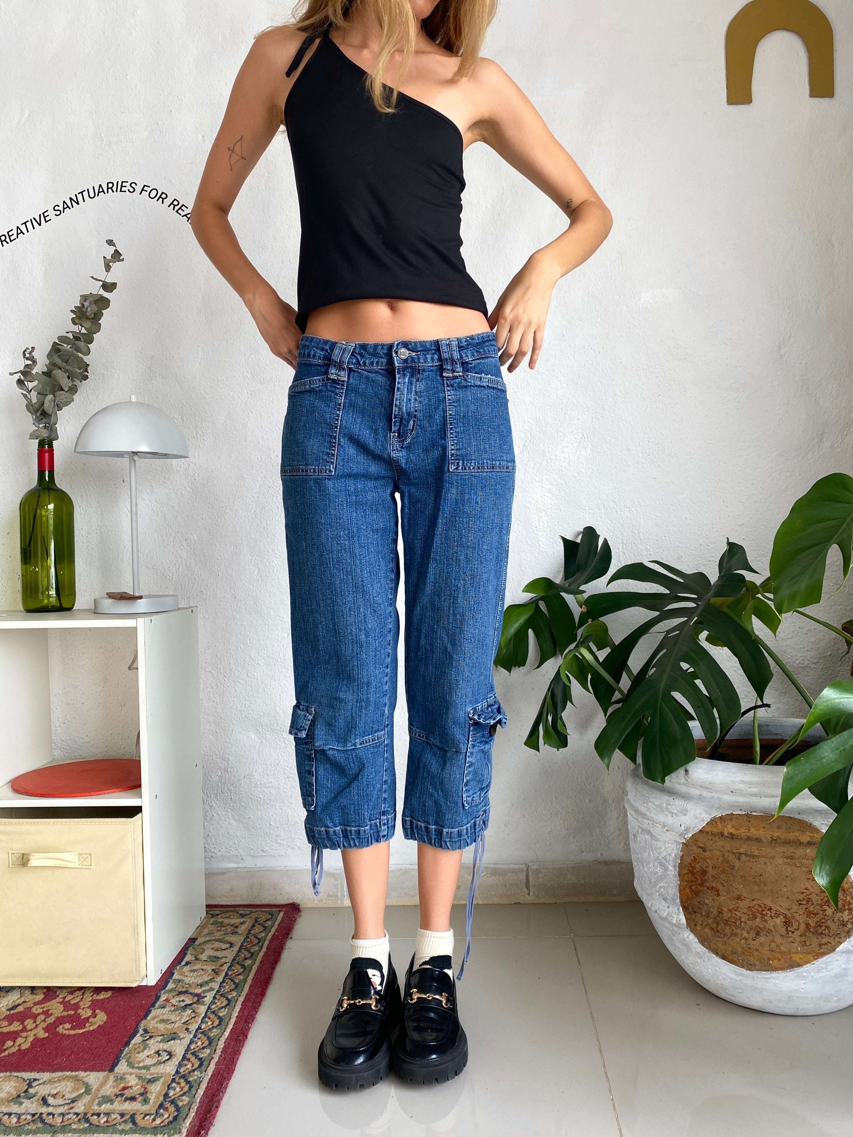90s DENIM JORTS