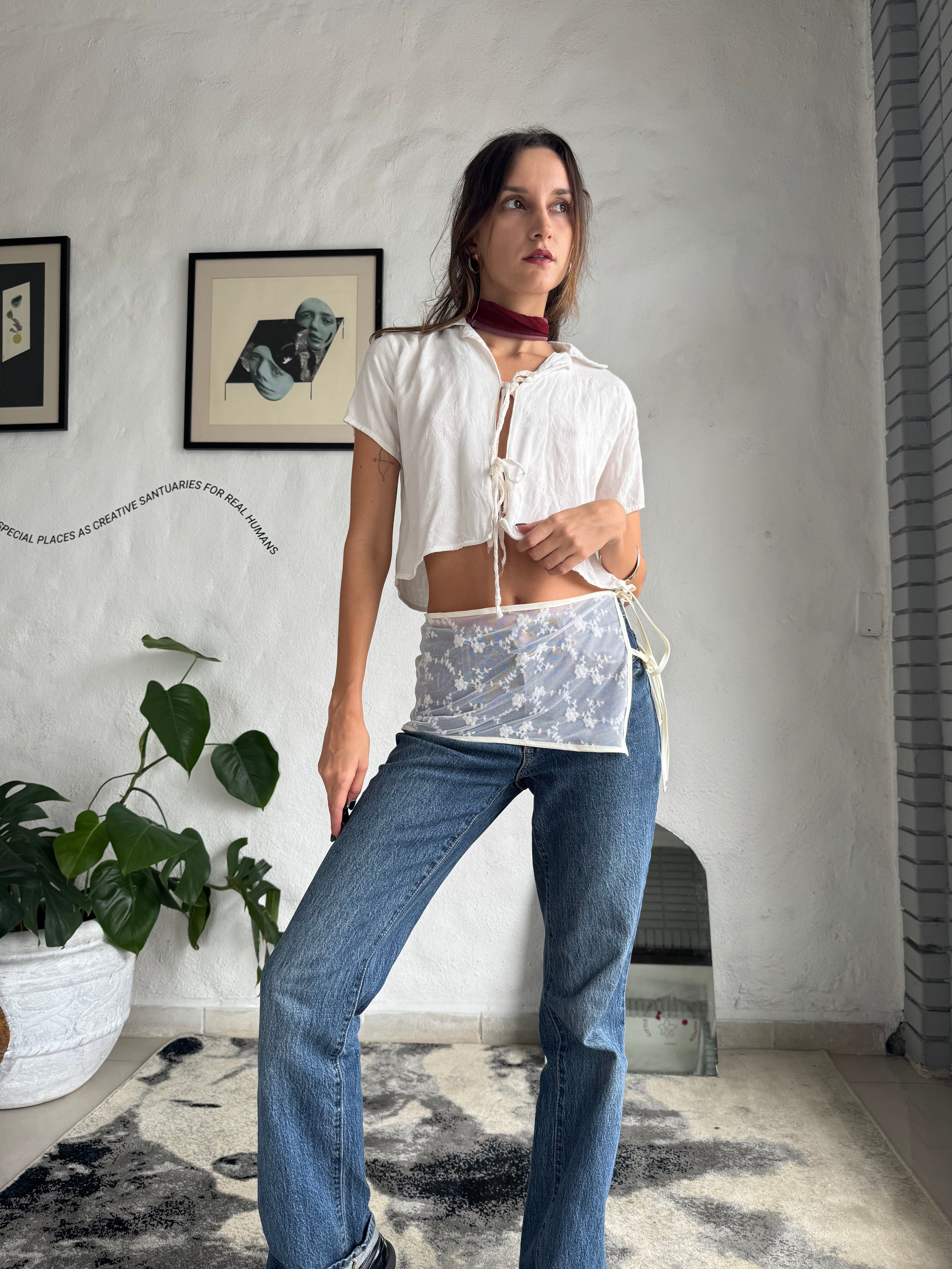 Open white top