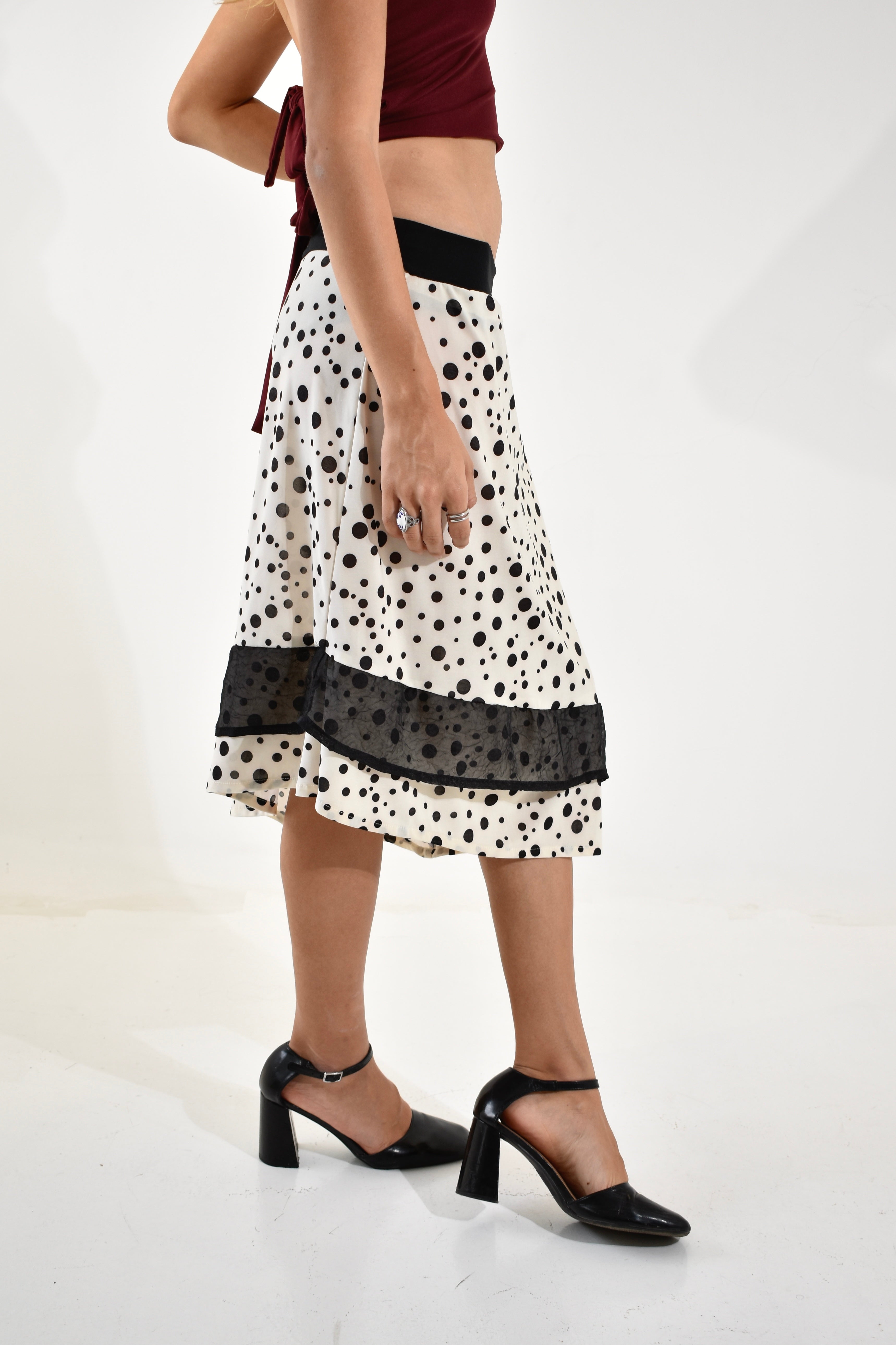 Polka Maxi Skirt