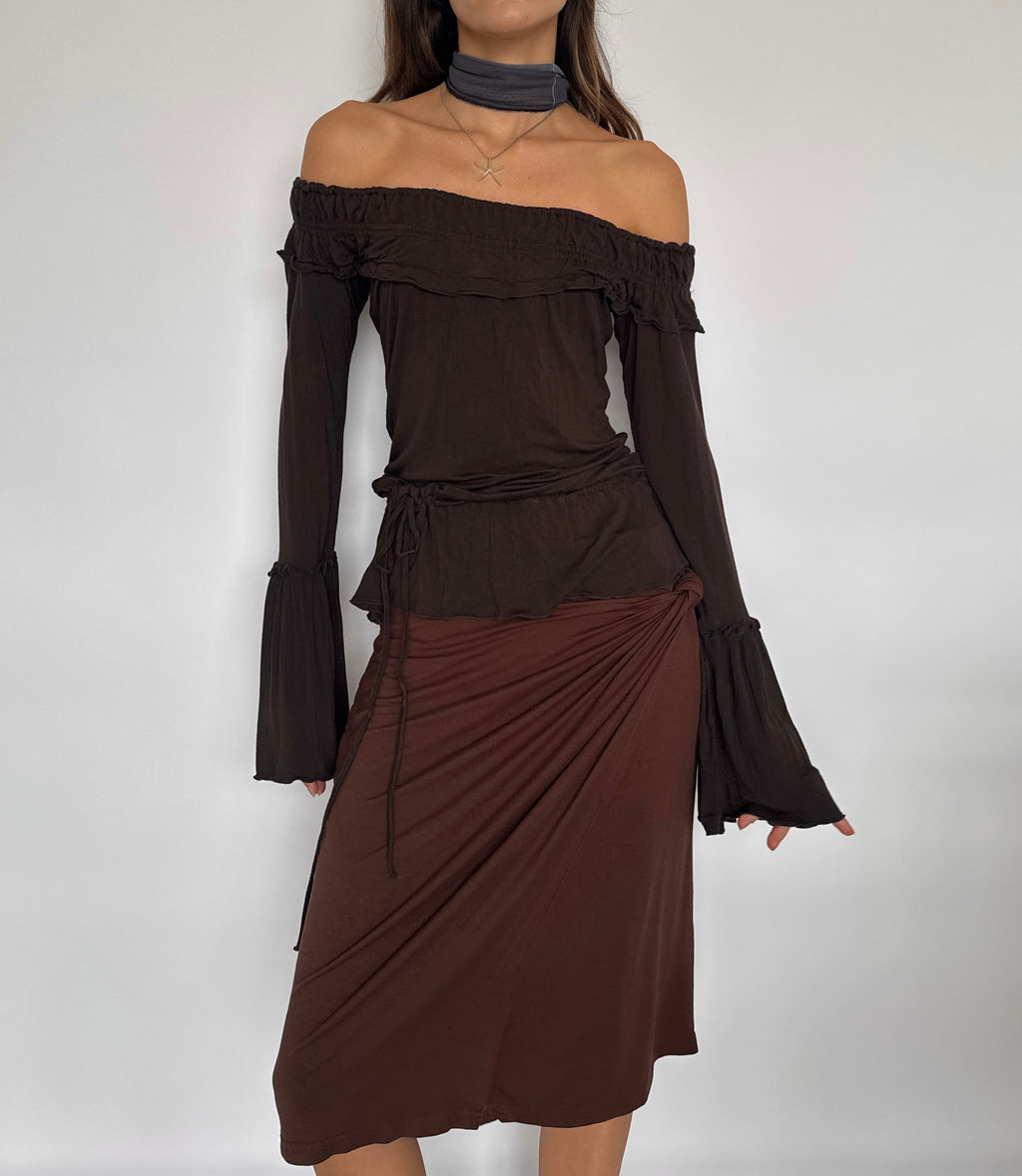 Brown Vintage Top