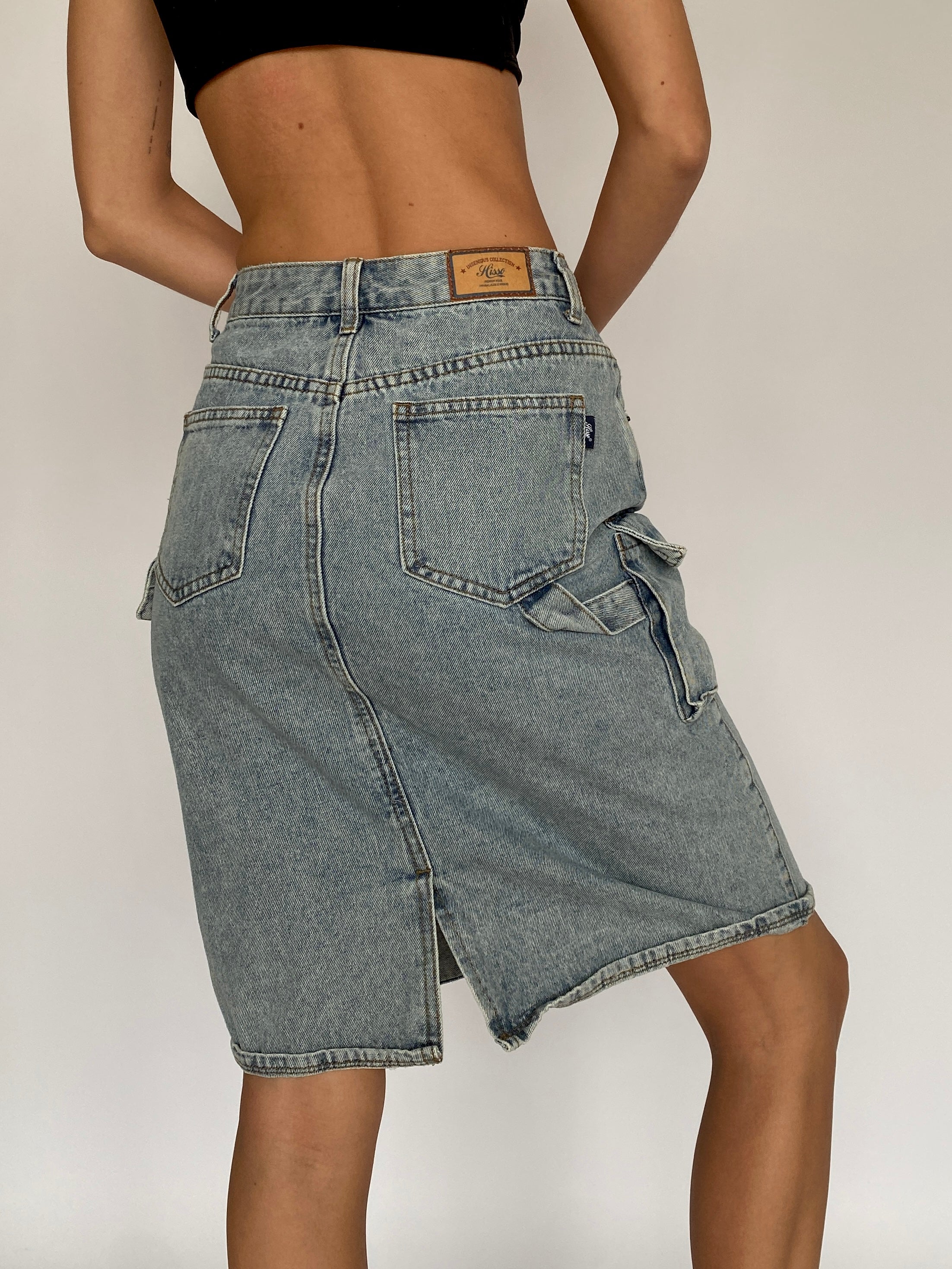 Vintage denim skirt