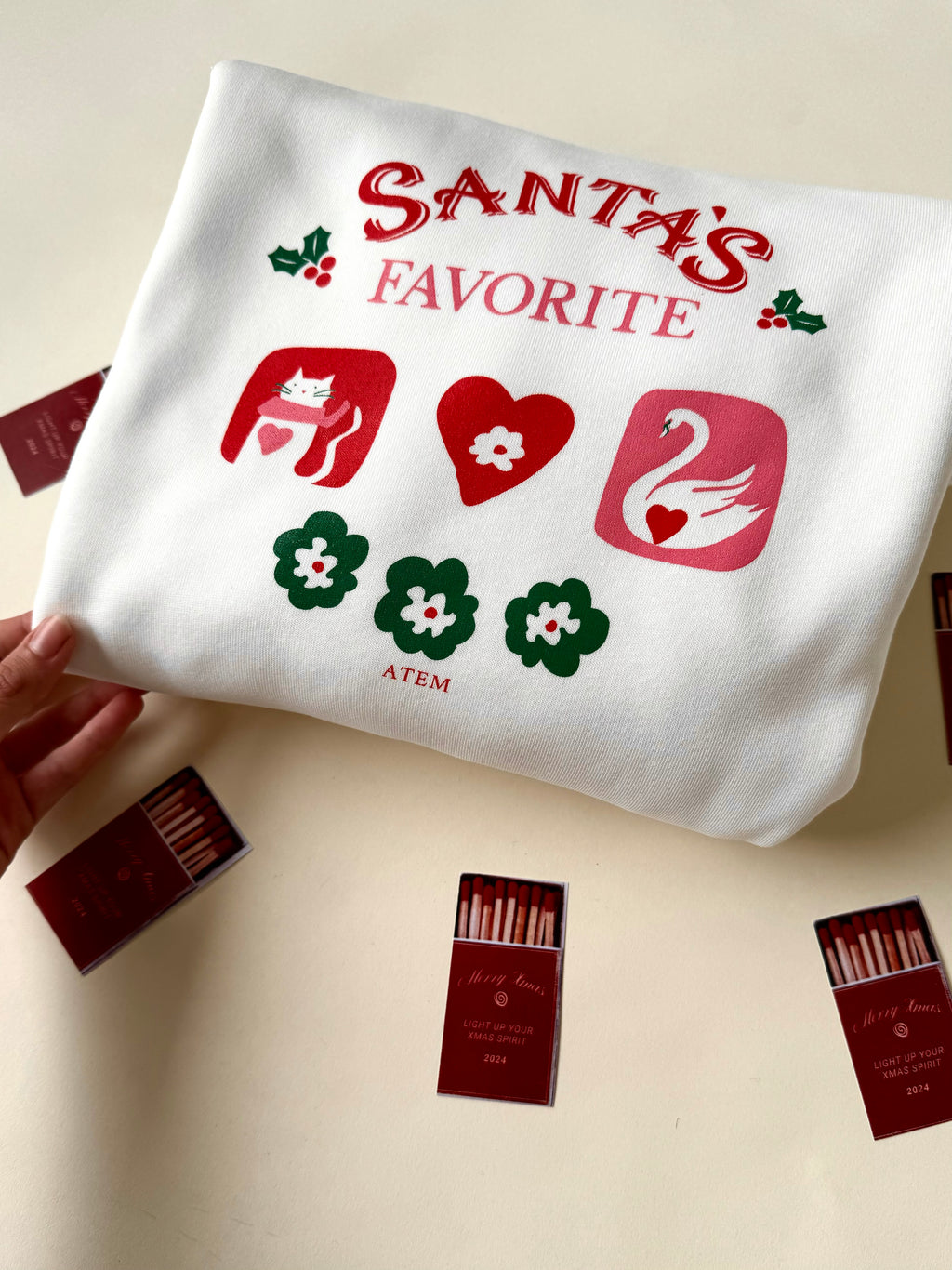 Santa’s Favorite Cat (White)