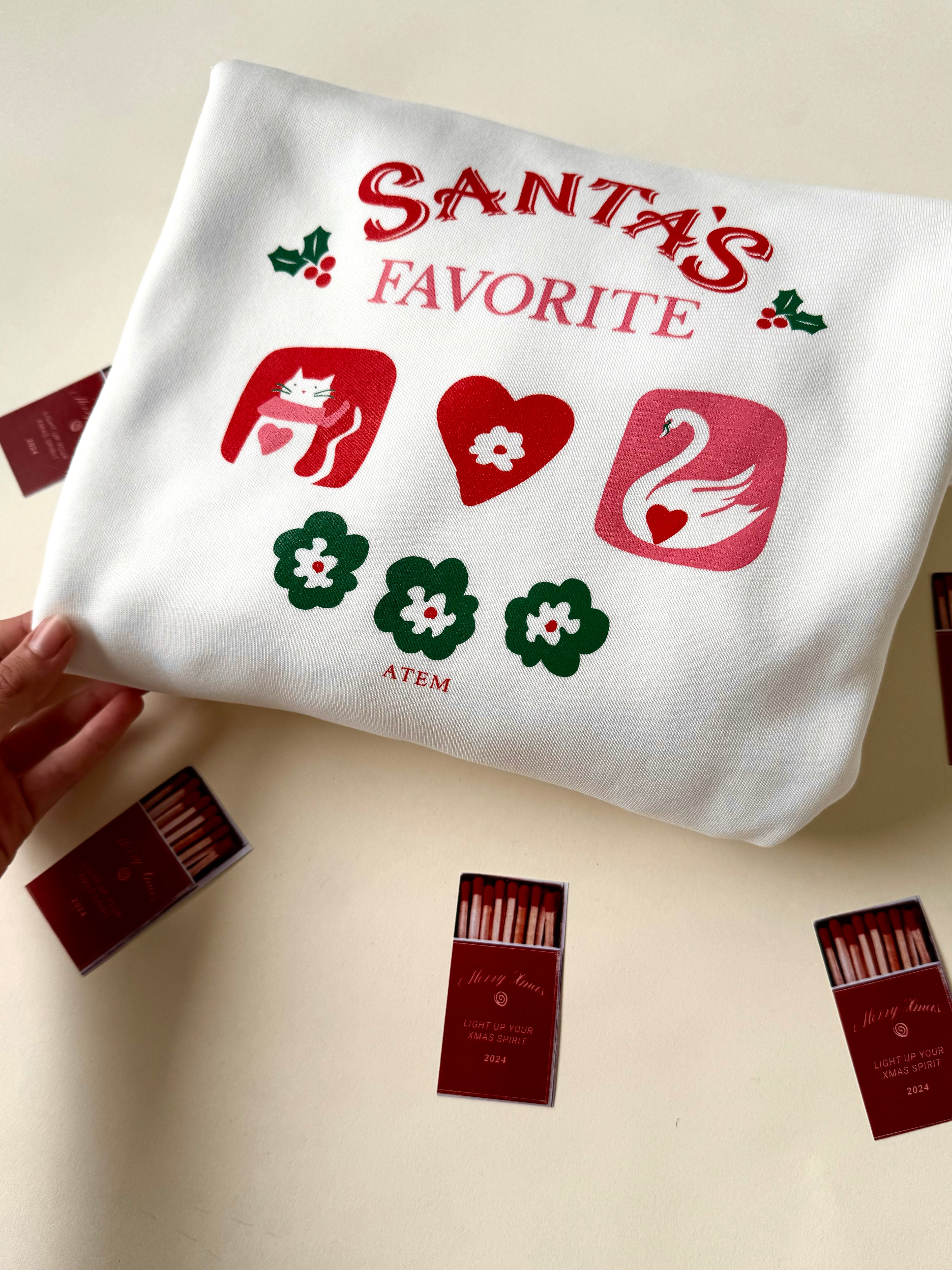 Santa’s Favorite Cat (White)