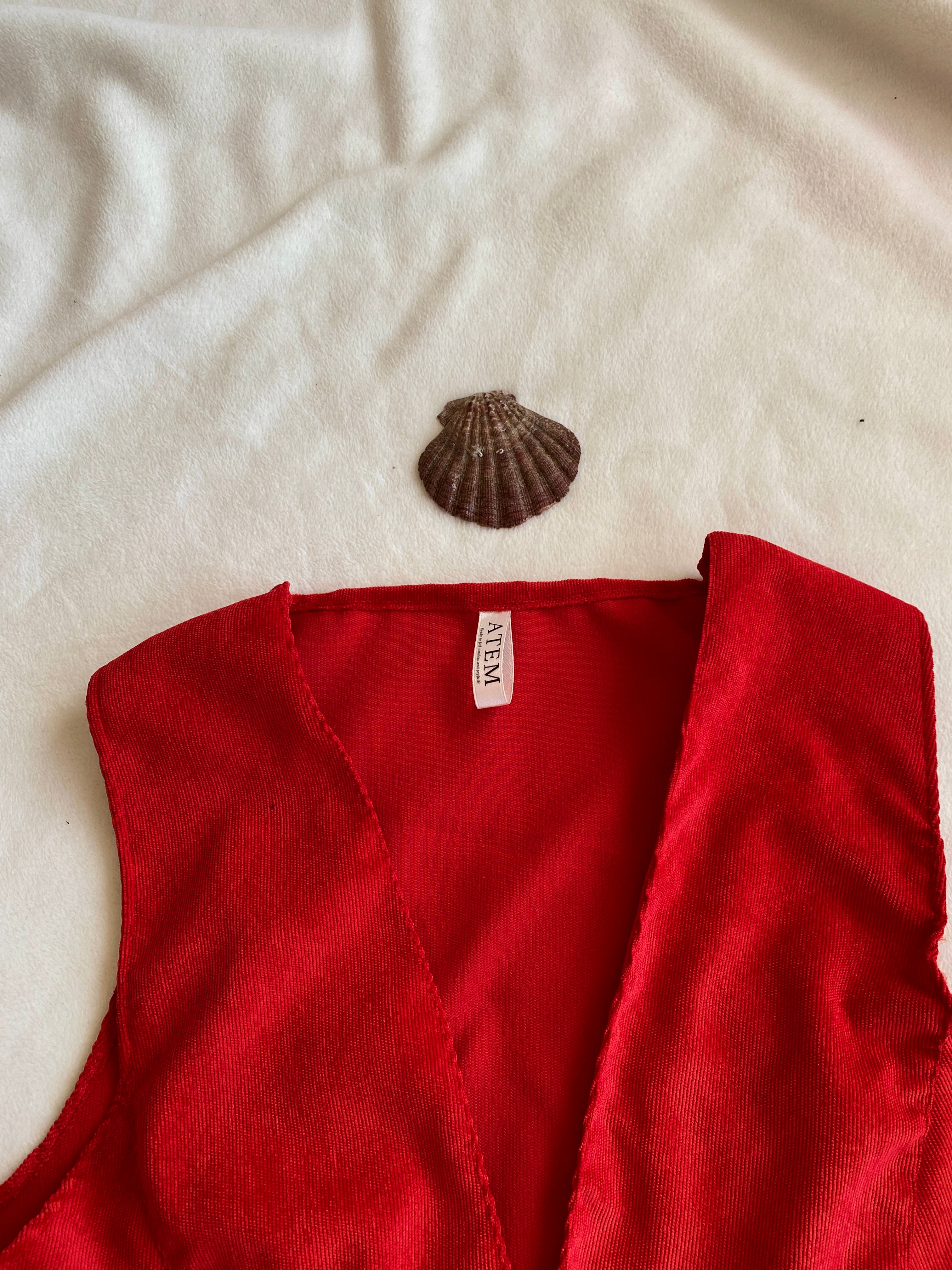 Monday Red Vest