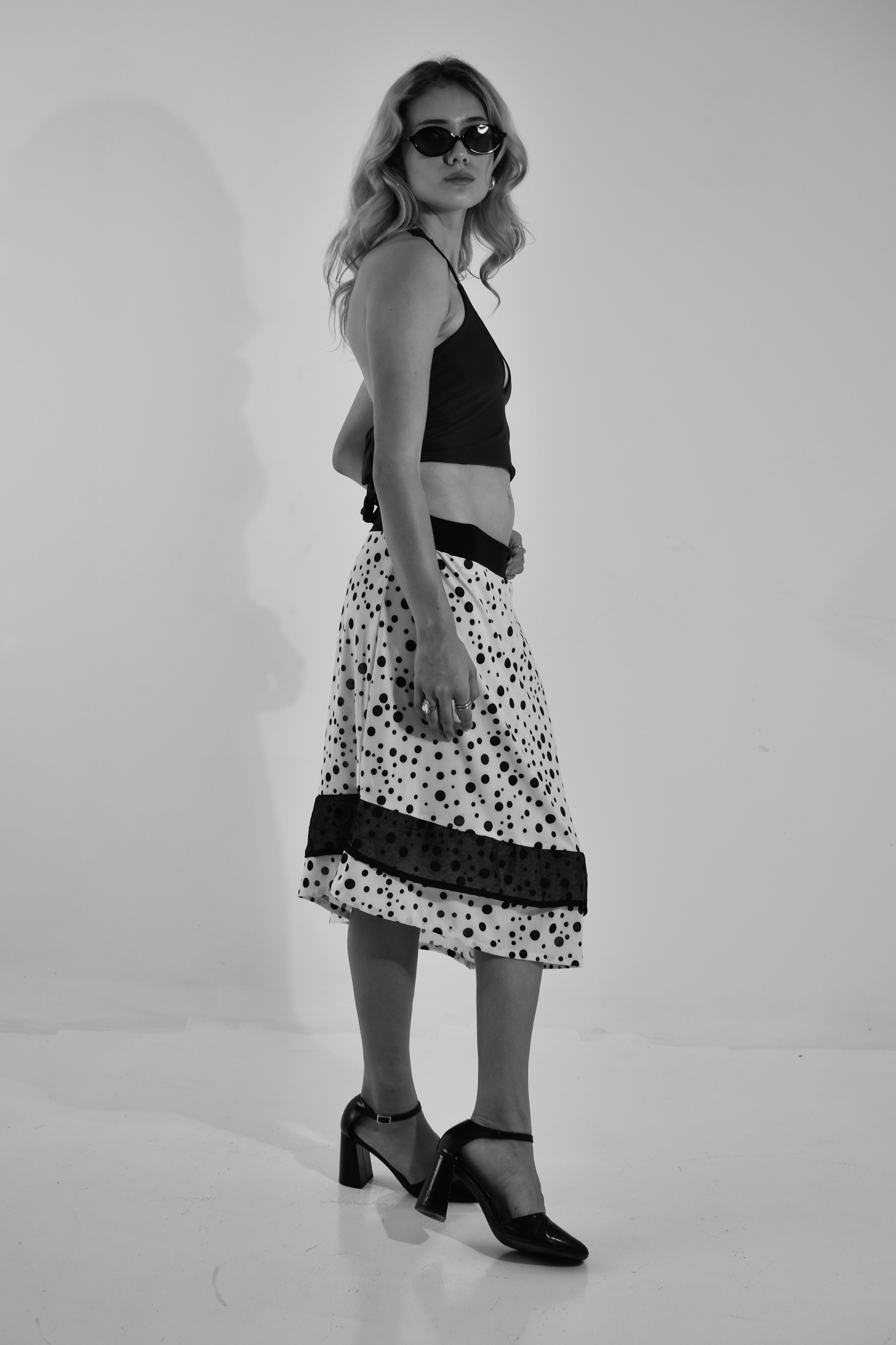 Polka Maxi Skirt