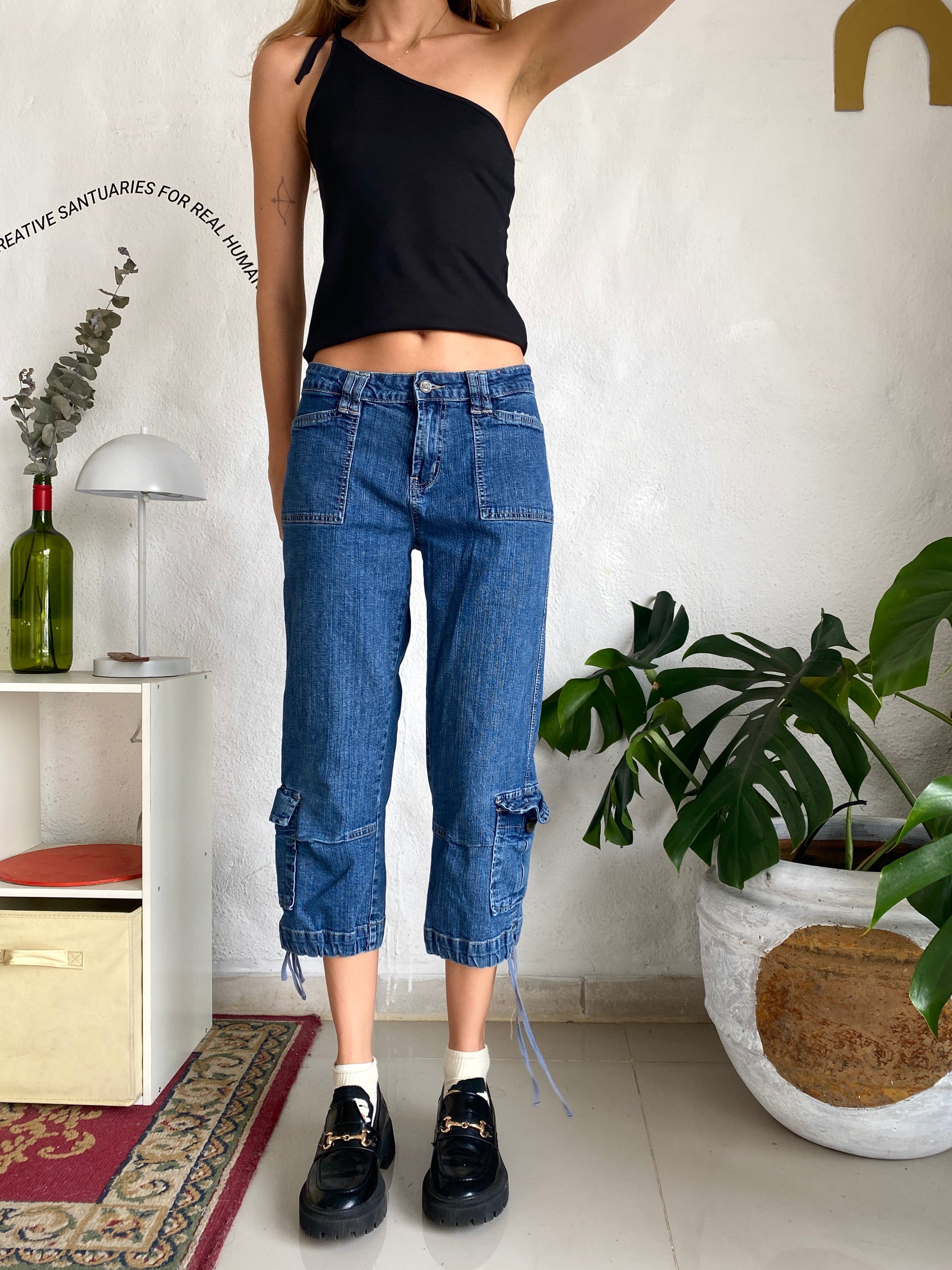 90s DENIM JORTS