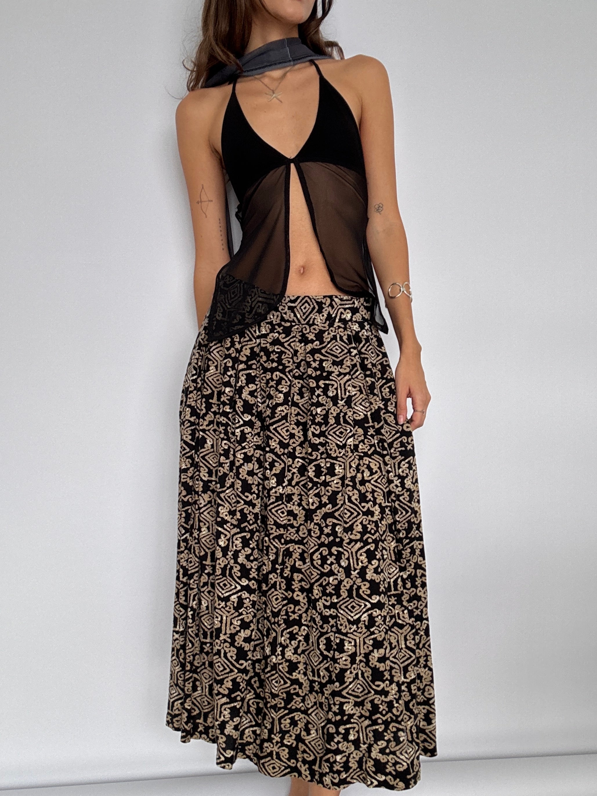 Maxi Skirt Print