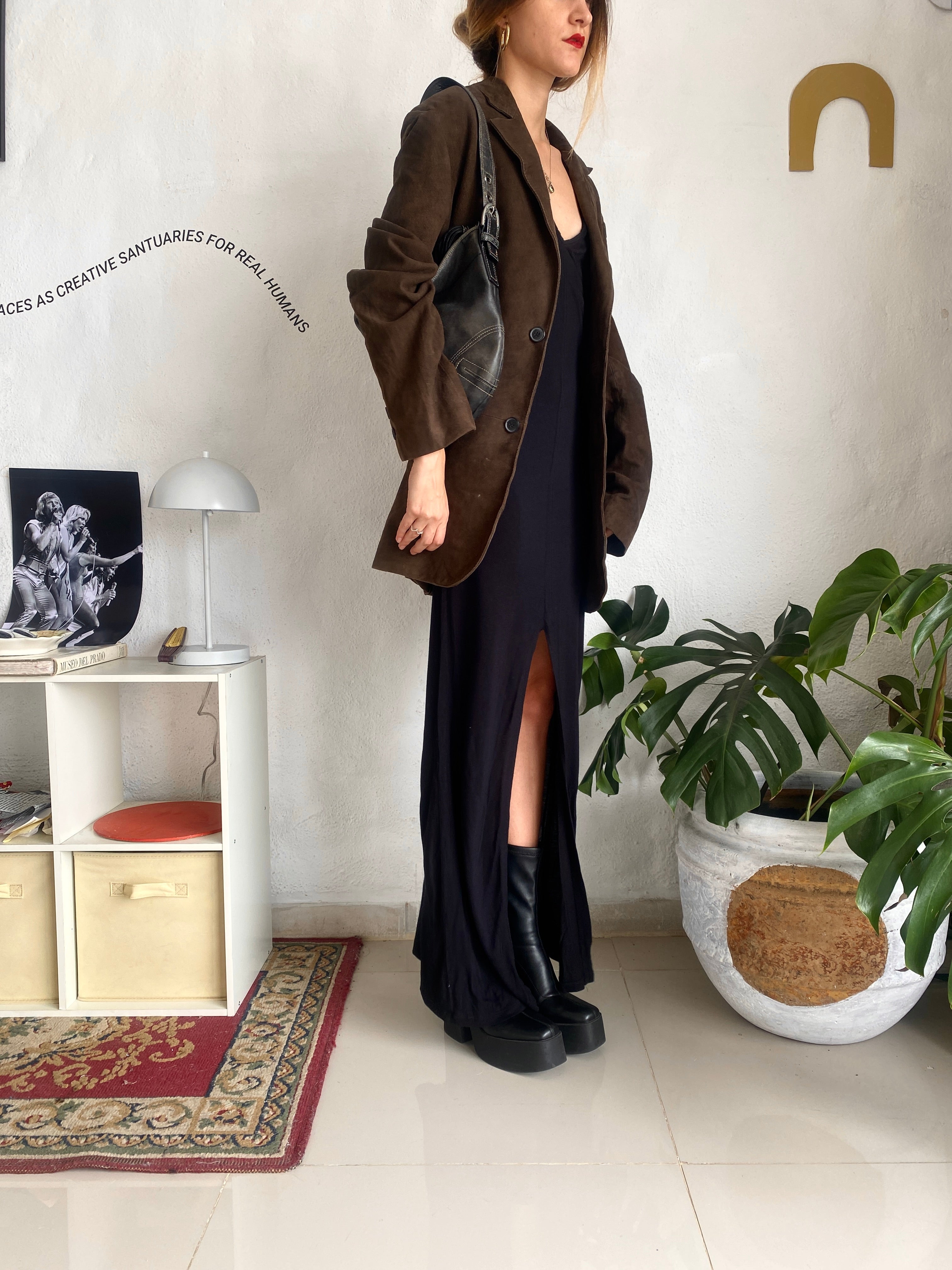 Leather coat
