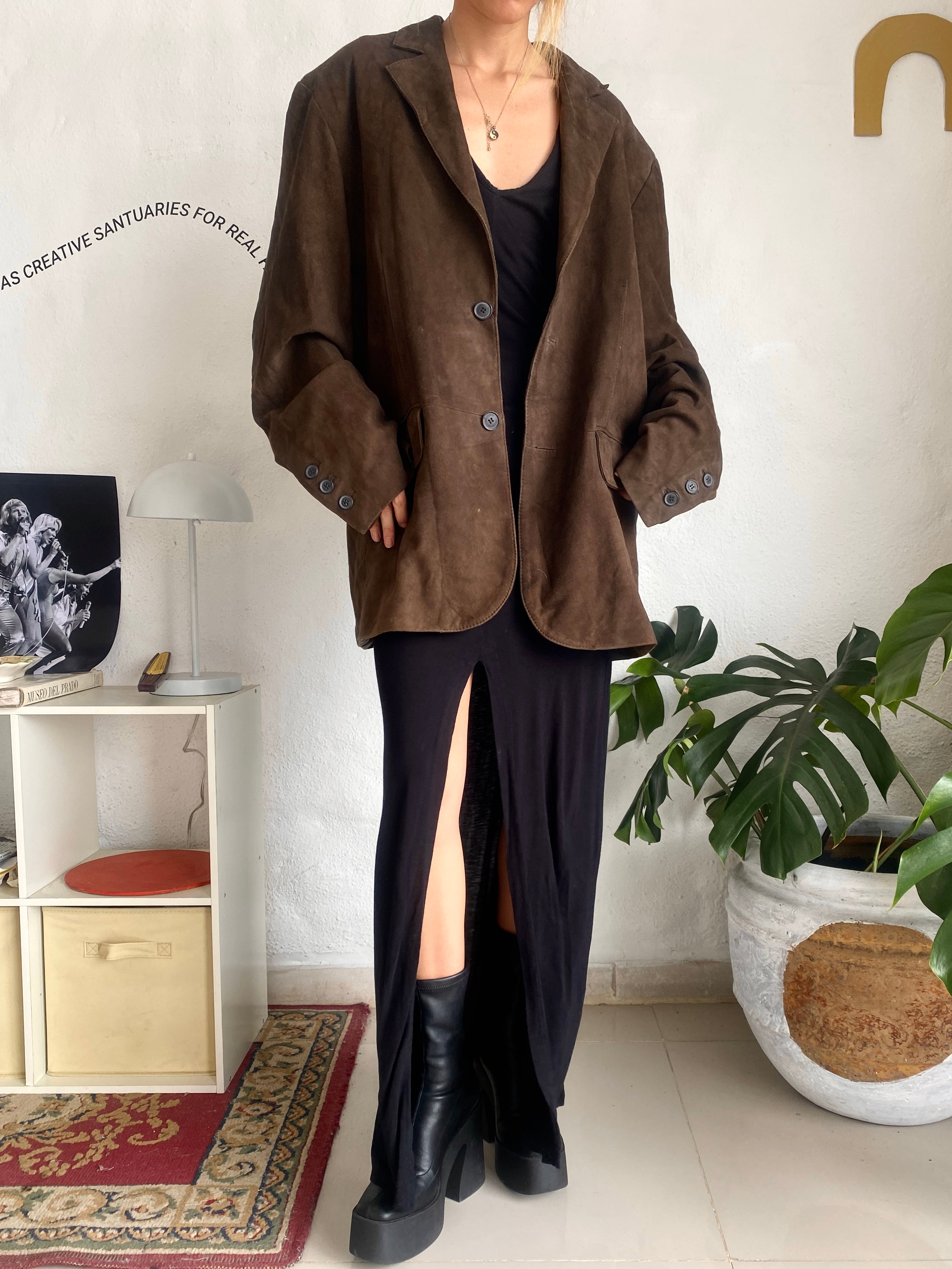 Leather coat