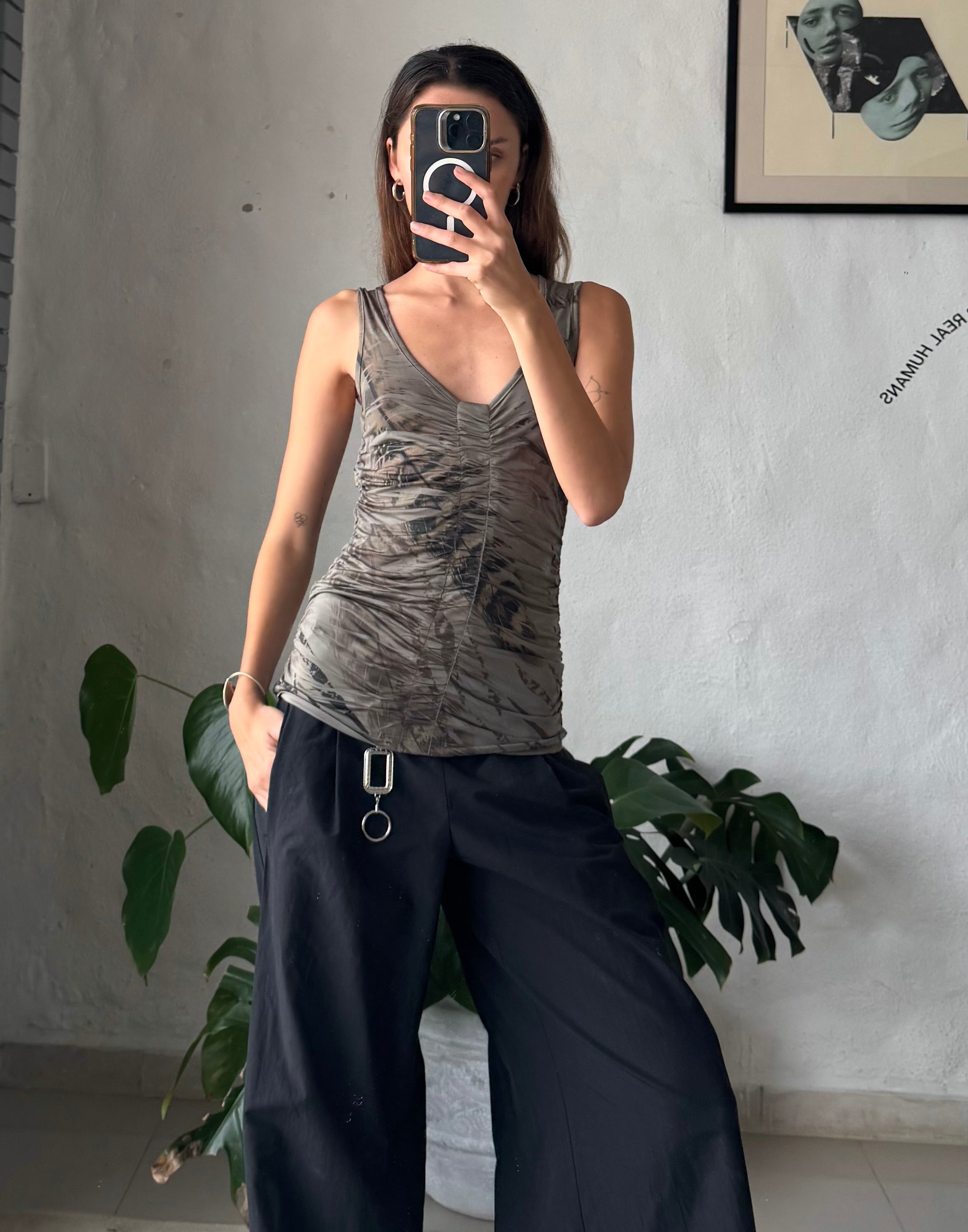 Camouflage top 90/