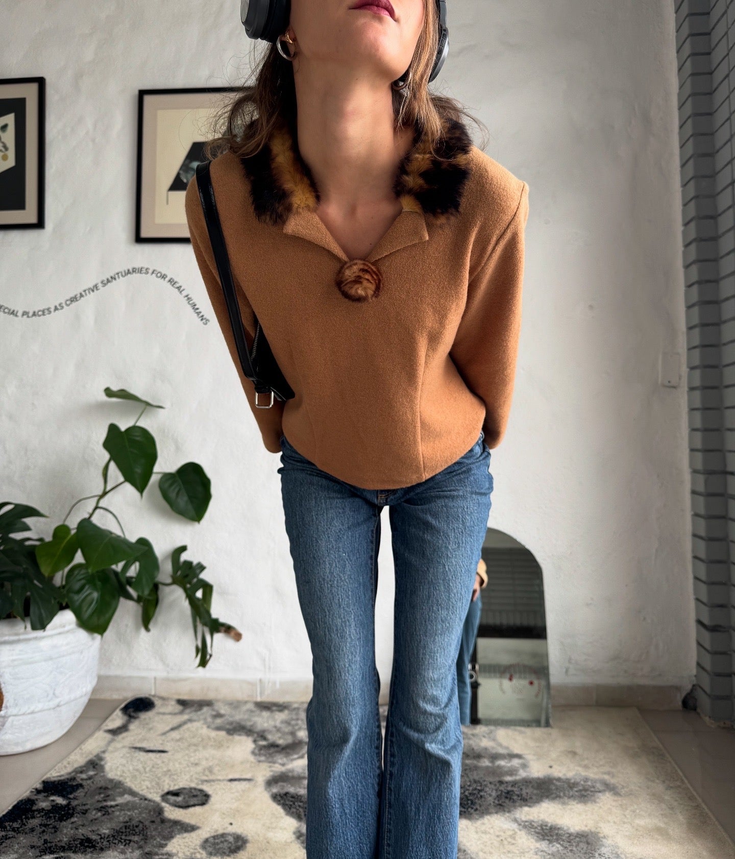 Vintage + fur coat