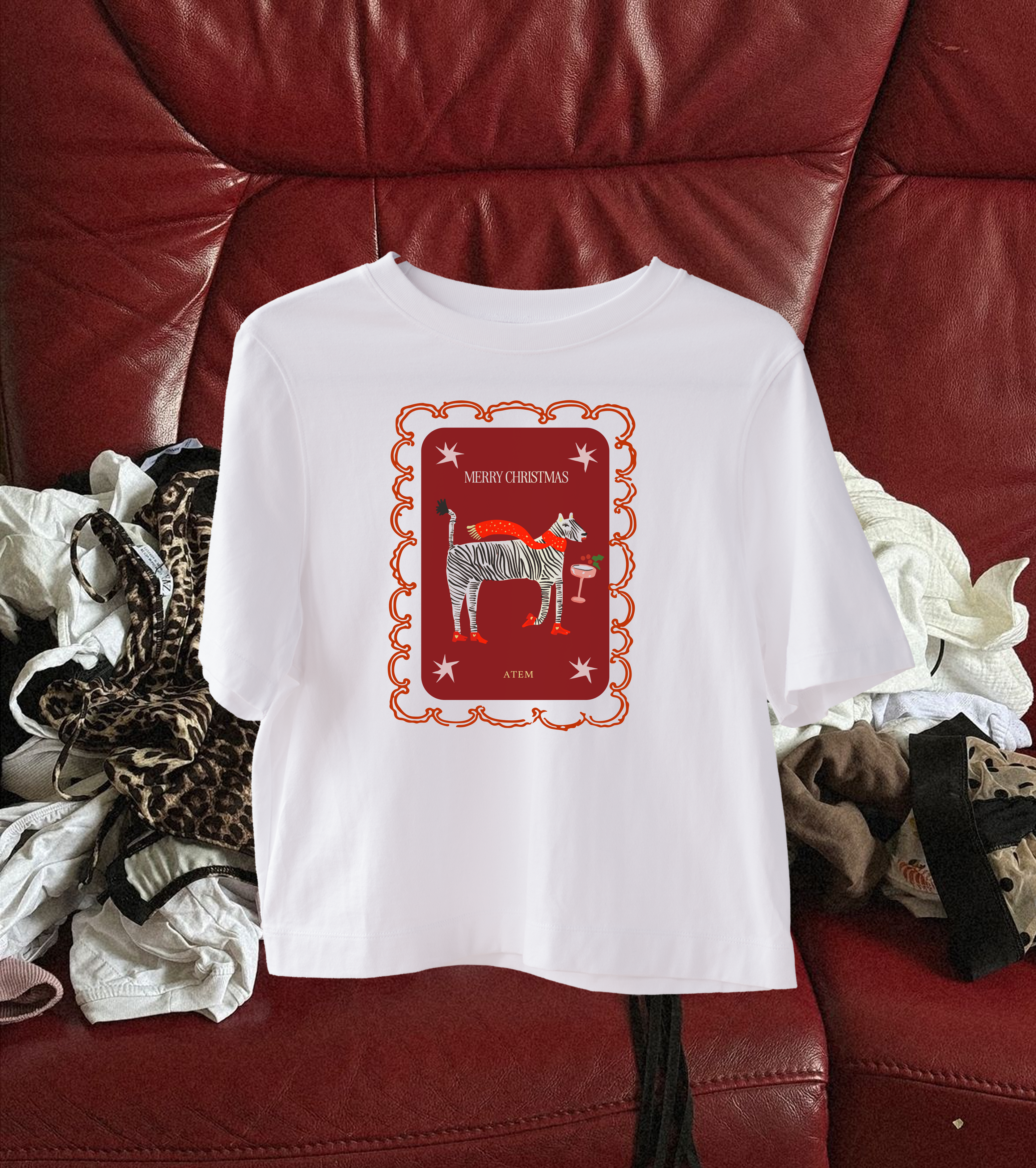 Zebra Christmas Tee🎄🦓